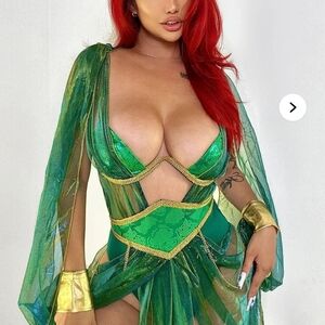 Fashion Nova Bodysuit Costume with Chains